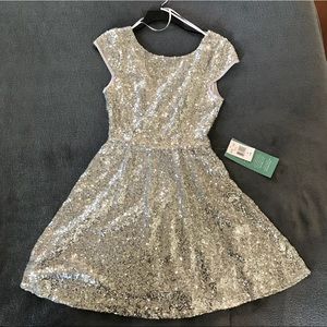 Silver Sequin Dress